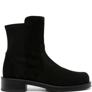 Stuart Weitzman Black Suede 5050 Ankle Booties